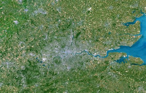 satellite map of london.